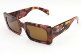 Prada Spr A07  Sunglasses In Mahogany & Violet Eb1225rxde