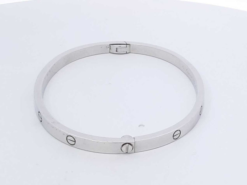 Cartier Love 18k White Gold 18.8g Bracelet Size 16 Aa0425lzxzdu