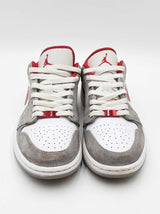 Nike Air Jordan 1 Low Se Sneakers - White, Light Smoke Grey, Gym Red Size 7.5 Fw0526wzdu
