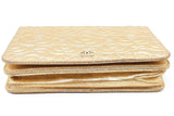 Chanel Gold Metallic Camellia Wallet On Chain Eb1124orxdu