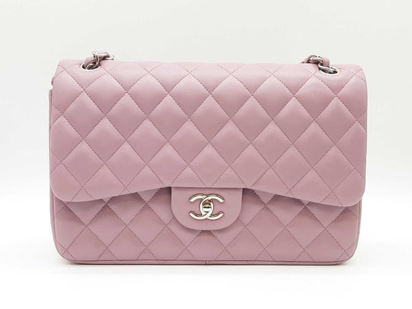 Chanel Purple Lambskin Classic Maxi Double Flap Hand Bag Sd0925izxde