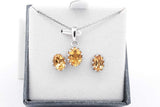 Set Of 5 Gemstone Ensemble Sets In Sterling Silver Eb0925crsa