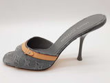 Louis Vuitton 6 Am Mule Gray Monogram Denim Heels Size Eu 40 Do0725wxzde