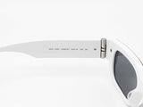 Versace Black & White Acetate Full Rim Rectangular Sunglasses Fw0326crdu