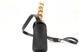 Versace La Medusa Black Leather Top Handle Bag Eb0826pxzde