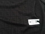 Fendi Ff Motif Brown Sweater Size Large Aa0525wxzsa