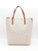 Michael Kors Hayley Large Convertible Tote Bag In Vanilla Fw0924pxsa