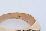 14k Yellow Gold Nugget Ring 8.4 Grams Size 10 Eb0826ixzde