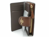 Coach Medium Corner Zip Wallet Brown Wallet Aa0626prsa