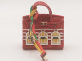 Mini Bag Charm House Red Aa0825esa