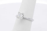 0.70ctw Princes Cut Diamond Ring 14k White Gold 2.3 Grams Size 5.25 Eb1025wwxsa