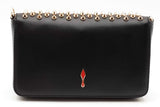 Christian Louboutin Black Leather Spiked Zoompouch Crossbody Eb1125wordu
