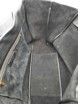 Yves Saint Laurent Black Grained Deerskin Le 5 A 7 Bea Tote Bag Eb0326cxzsa