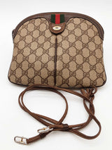 Gucci Gg Supreme Monogram Canvas Sherry Line Crossbody Bag Eb0926lxzde
