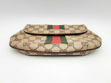 Gucci Gg Supreme Web Sherry Line Coated Canvas Clutch Bag Fw1124ixsa