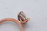 0.69cttw Trillion Cut Diamond Ring In 18k Rose Gold 2.7 Grams Size 4 Eb0826irxsa