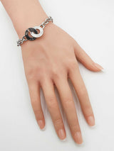 Tiffany & Co. 1837 Interlocking Circles 925 Bracelet 21 Grams 6 Inch Fw0426lrxdu