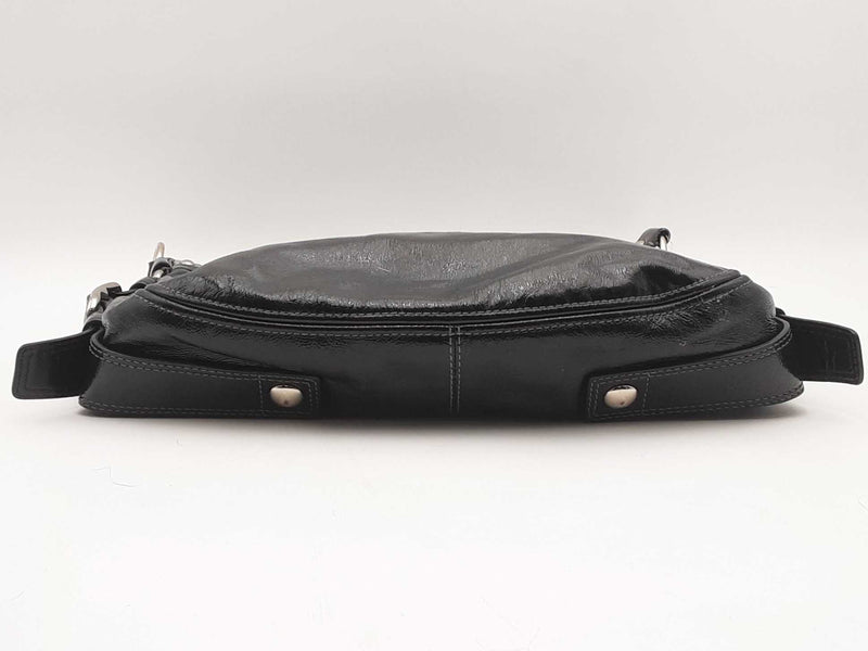 Coach Zoe Black Patent Leather Hobo Bag Sd0725izsa