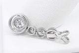 0.95ctw Diamond Pendant In 18k White Gold 2.3 Grams Eb0325ccrsa