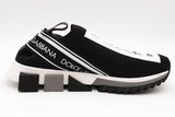 Dolce & Gabbana Sorrento Logo Stretch Knit Sneakers Size 39 Eb0826lrxsa