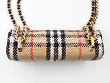 Burberry Mini Lola Crossbody Bag In Vintage Check Bouclé Tweed  Fw1125irzdu