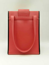 Balenciaga Agneau Classique Brillante Tote In Rouge Tango Leather Fw0125oordu