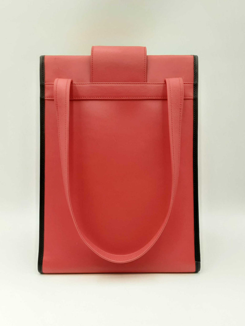 Balenciaga Agneau Classique Brillante Tote In Rouge Tango Leather Fw0125oordu