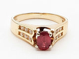 Ruby 14k Yellow Gold 3.8g Ring Size 7 Do1125oxzde