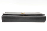 Yves Saint Laurent Kate Black Leather Clutch Eb0626orxde