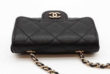 Chanel Black Caviar Quilted Leather Mini Chain Belt Bag Eb1125oexzde