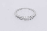0.19cttw Diamond Ring In 14k White Gold 2.4 Grams Size 7.25 Eb0326lixsa