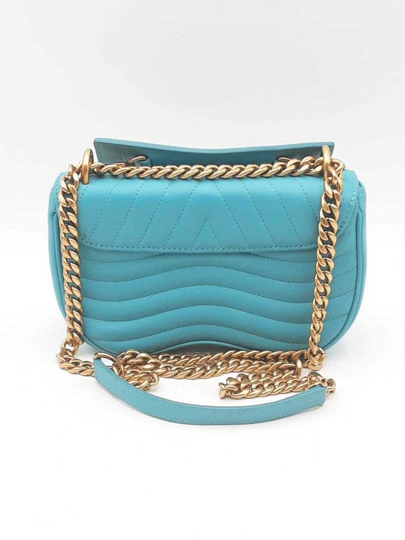 Louis Vuitton Malibu Green Calfskin Nu Wave Chain Shoulder Bag Sd0325exzsa