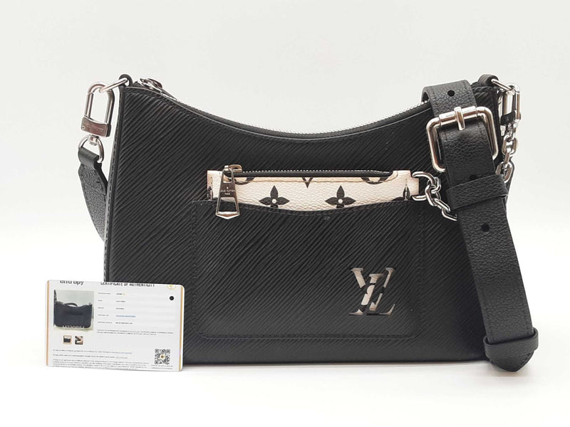 Louis Vuitton Marelle Black Epi Leather Hand Bag Sd0625izxde