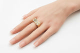 0.35 Ctw Diamond & 14k Yellow Gold Lucky 7 Dice Ring 10.1g Size 8.25 Fw0926rixdu