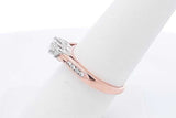 0.43cttw Diamond Ring In 14k Rose Gold 2.8 Grams Size 7 Eb0426opxdu