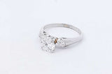 1.25ctw Round Center Diamond Ring 14k White Gold 3.2 Grams Size 7.5 Eb1025oxxzdu