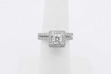 1.1cttw Diamond Ring In 14k White Gold 6.1 Grams Size 5.5 Eb0425srxsa