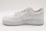 Nike Air Force 1 White Leather Sneakers Size 7 Dd8959-100 Eb0226orsa