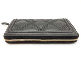 Tory Burch Flemming Black Leather Zip Continental Wallet Do0825prde