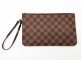 Louis Vuitton Pochette Brown Damier Ebene Coated Canvas Pouch Do0826orzde