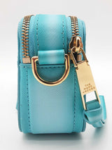 Marc Jacobs Fluoro Edge Snapshot Blue Leather Crossbody Bag Do0825ixde
