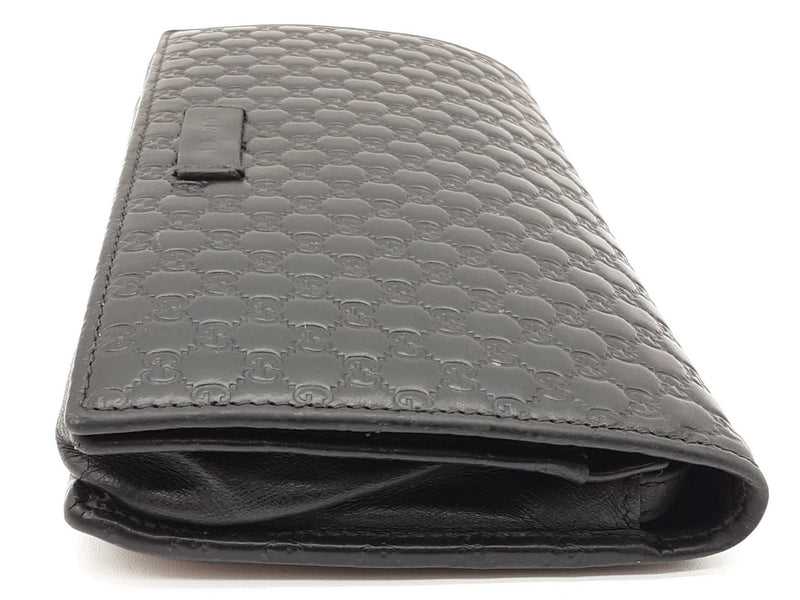 Gucci Black Microguccissima Leather Crossbody Wallet Do0625lxzde