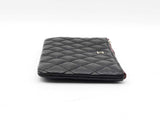 Chanel Classic Small O Case In Black Diamond Quilted Caviar Leather Fw0825rzxdu