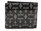 Salvatore Ferragamo Bifold Monogram Wallet Black Aa0726rzsa