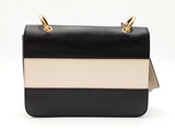 Gucci Queen Margaret Small Shoulder Bag In Black & Ivory Leather Fw0626orzdu