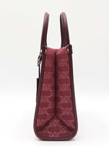 Michael Kors Mirella Small Crossbody In Mulberry Monogram Jacquard Fw0826wzdu