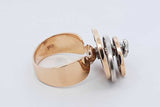 14k Yellow Gold Diamond Spinner Ring 7.6 Grams Size 6 Eb0626iixdu