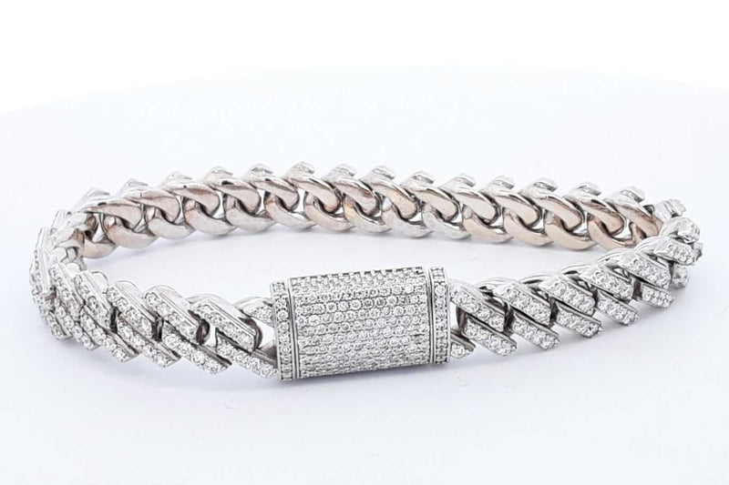 Approx. 5.96ctw Diamond Tennis Bracelet 10k White Gold 40.2 Grams Eb1024orxzsa