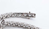 14k White Gold Lab Grown Diamond Tennis Bracelet 7 In 12.63 Grams Hs0324wixzsa