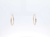 14k Yellow Gold Textured Hoop Earrings 1.1 Grams Fw0626crdu